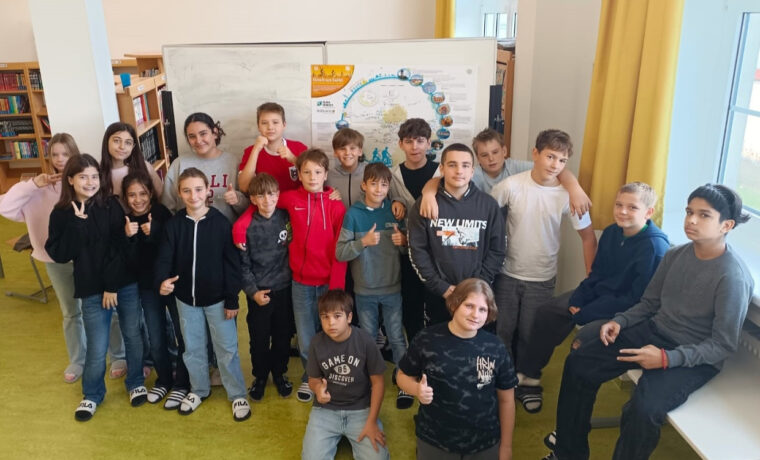 Mittelschule Pottendorf sammelte autofreie Schulwege bei „Klimafit zum Radlhit“