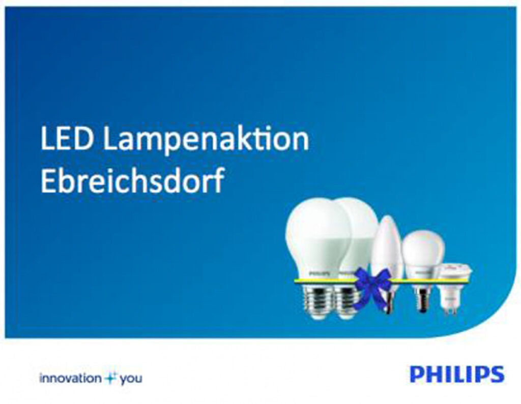 April 2015 Start des Leitprojektes "4 sind Licht" in Ebreichsdorf