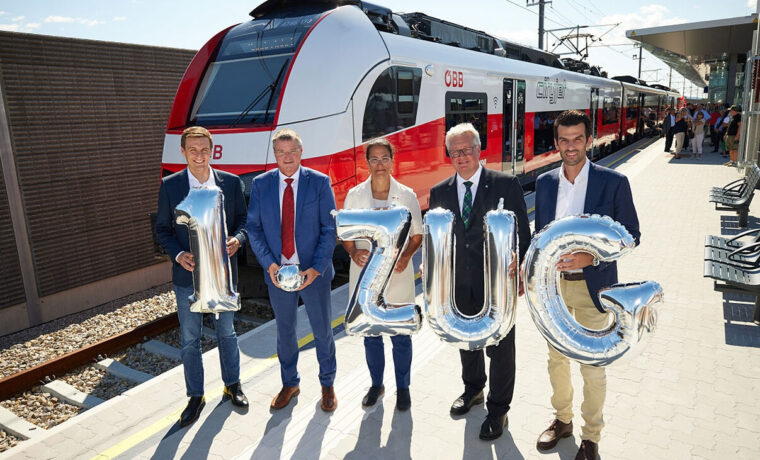 September 2023: Pottendorfer Linie - neuer Bahnhof Ebreichsdorf eröffnet