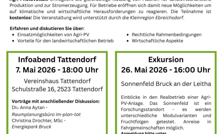 Photovoltaik in der Landwirtschaft - Infoabend & Exkursion