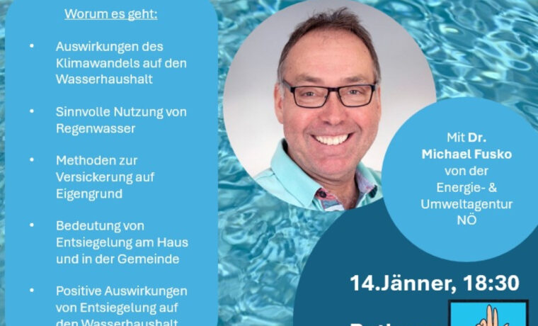 Jänner 2025: Vortrag Klimawandel & Wasser