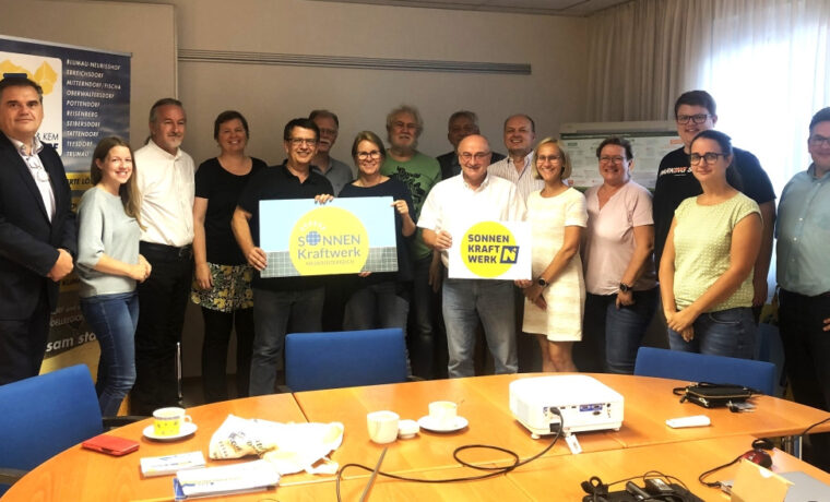 August 2022: Kick-off-Meeting „Sonnenkraftwerk Gemeinde“ in der e5-Gemeinde Tattendorf