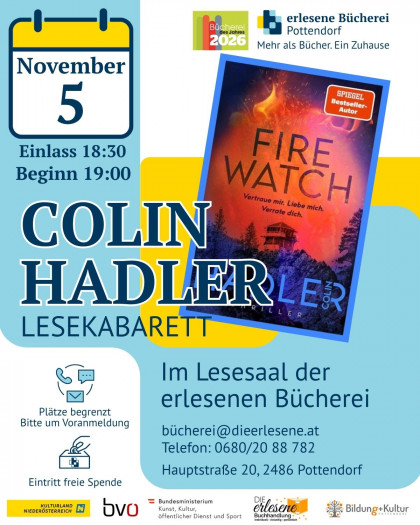Lesekabarett mit Colin Hadler