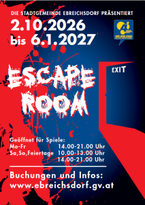 Ein Poster für einen Escape Room